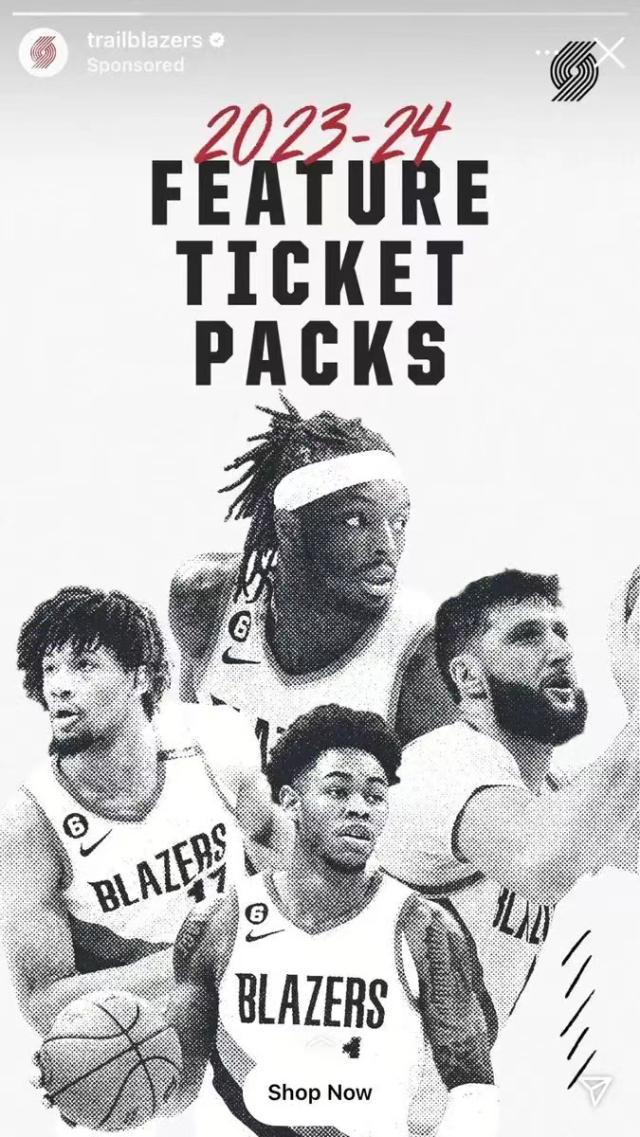 华体会官网-离队倒计时？开拓者新赛季球票宣传海报无利拉德